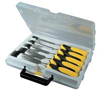 Stanley 216885 Kit de 5 ciseaux à bois + embouts Dynagrip
