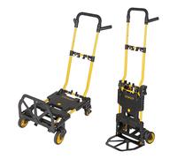 Stanley Diable et chariot pliable SXWTD-FT585 – 2-en-1 70/137 kg, roues solides, plastique/acier
