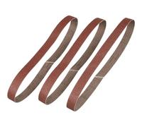 STANLEY - 3 Bandes Abrasifs pour Lime Electrique - 13 x 451mm - Grain 120 - STA33381-XJ, Marron