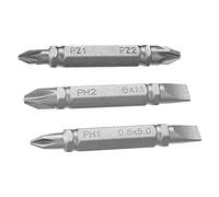 STANLEY - 3 Embouts Doubles PH1-PL5 PH2-PL6 PZ1-2 48mm - STA21063-XJ