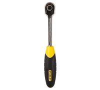 STANLEY 4-85-577 Cliquet Microtough 3/8" À Éjection Rapide- Poignée Bi-Matière Confortable - Finition Chromée Anti-Corrosion