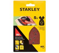 STANLEY 5 abrasifs corindons qualité supérieure mouse grain 80 STA31004-XJ