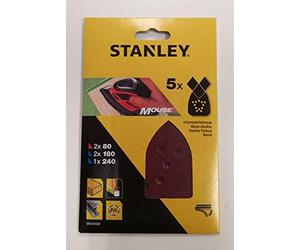 STANLEY 5 disques abrasifs 125mm80g, STA32032-XJ
