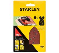 STANLEY - 5 Feuilles Abrasifs - Grain 80 - STA31004-XJ