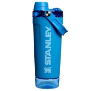 Stanley Activate Bouteille shaker, gobelet en acier inoxydable isolé sans fuite, avec compartiment de rangement au fond et couvercle rotatif, pour shakers de protéines et poudres de pré-entraînement