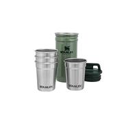 STANLEY Adventure Nesting Shot Glass Set 0.59ML Hammertone Green - Verres à shot en acier Inoxydable sans BPA - À empiler - Passe au lave-vaisselle