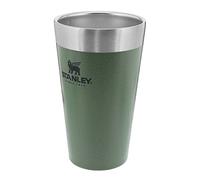 Stanley Adventure Stacking Beer Pint 0.47L - Garder les Boissons Fraîches Pendant 4h - Verre à Bière en Acier Inoxydable - À Empiler - Double Paroi Isolante - Lavable au Lave-Vaisselle - Green