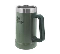 Stanley Adventure Vacuum Beer Stein 0.7L - Garder les Boissons Fraîches Pendant 7h - Verre à Bière en Acier Inoxydable avec Poignée - Lavable au Lave-Vaisselle - Hammertone Green
