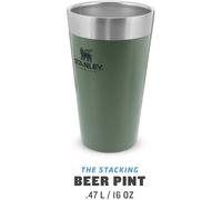 Stanley ADVENTURE VACUUM PINT 0,47 litre, acier inoxydable 18/8,, vert Hammertone, isolation sous vide à double paroi