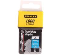 STANLEY Agrafes type 53 - 1000 pieces 6mm