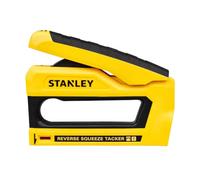 STANLEY Agrafeuse manuelle Reverse Squeeze Tacker (STHT82551) | Pression inversée, boîtier en nylon, chargement drop-in, fenêtre de fixation, pistolet agrafeur léger et robuste