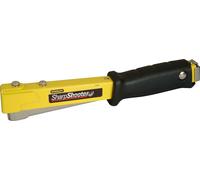Stanley Agrafeuse marteau, Agrafeuse à une main, Agrafes PHT150 - Type G - 6, 8, 10 mm, Boîtier robuste en acier, Poignée ergonomique