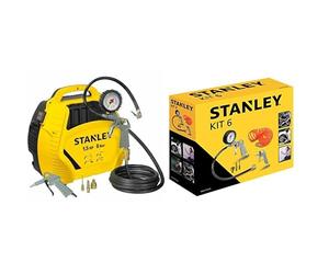 Stanley AIR KIT Compresseur Ultra compact et portatif sans cuve 1,5HP/8bar avec accessoires 1868 & 9045717STN Accessoires pour compresseur d’air