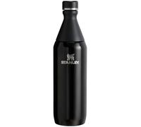 Stanley All Day Slim Gourde Isotherme 0.6L - Froid Pendant 6 Heures - Glacé Pendant 11 Heures - Acier Inoxydable Recyclé Sans BPA - Étanche - Bouteille D'Eau Compacte - Black