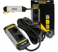 Stanley ALU 5M Multiprise 2 Voies Avec Clip De Suspension Prise