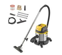 STANLEY Aspirateur Solides et Liquides SXVC20XTE avec Prise Outils Électroportatifs (1400 W, 20 l)