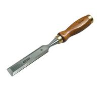 STANLEY Bailey ciseau à bois (largeur du fer 14 mm, longueur du fer 140 mm, capuchon en plastique, réaffûtable) 2-16-386, Marron