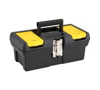 Stanley 1-92-064 Boîte à Outils "Série Pro" 31,8x17,8x13 cm - Verrouillable - Porte Outils Amovible - Poignée Rabattable - Larges attaches métalliques - Plastique Robuste Anti Corrosion et Antichocs Multicolore