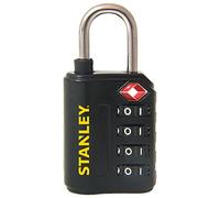 STANLEY Cadenas TravelMax TSA approuvé à combinaison 30mm noir 4 chiffres S742-057