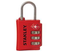 Stanley Cadenas TravelMax TSA approuvé à combinaison 30mm rouge indicateur de sécurité 3 chiffres S742-055 81141393401