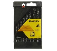 STANLEY Cassette de 8 mèches à bois 3 pointes 3-10mm STA56006-QZ