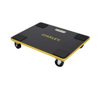 Stanley Chariot à Roulettes MS573 - Capacité de Charge jusqu'à 200KG - Chariot de Transport - 60 x 45 x 13.5 CM - Plastique - Noir/Jaune