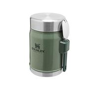 Stanley Classic Legendary Food Jar 0.4L avec Cuillére-Fourchette - Thermos Alimentaire Chaud a 7h - Lunch Box Isotherme - Lavable au Lave-Vaisselle - Acier Inoxydable - Sans BPA - Hammertone Green