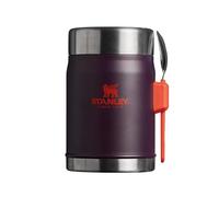 Stanley Classic Legendary Food Jar 0.4L avec Cuillére-Fourchette - Thermos Alimentaire Chaud a 7h - Lunch Box Isotherme - Lavable au Lave-Vaisselle - Acier Inoxydable - Sans BPA - Plum
