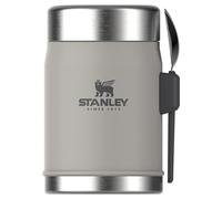Stanley Classic Legendary Food Jar 0.4L avec Cuillére-Fourchette - Thermos Alimentaire Chaud a 7h - Lunch Box Isotherme - Lavable au Lave-Vaisselle - Acier Inoxydable - Sans BPA - Ash