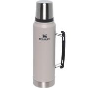 Stanley Classic Legendary Thermos 1L - Maintient la Température 24h (Chaud/Froid) - Bouteille Isotherme - Sans BPA - Gourde Isotherme 1L en Acier Inoxydable - Gourde Inox - Ash
