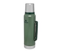 Stanley Classic Legendary Thermos 1L - Maintient la Température 24h (Chaud/Froid) - Bouteille Isotherme - Sans BPA - Gourde Isotherme 1L en Acier Inoxydable - Gourde Inox - Hammertone Green
