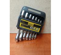 Stanley Clés mixtes courtes à cliquet FMMT82900-0 FATMAX – 7 pièces, étui compact, fourche 15°