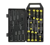 STANLEY Coffret de 10 tournevis Pozidriv Pour écrous à fente Manche rembourré
