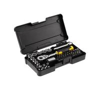 Stanley Coffret de douilles compact 1/4"", jeu de 37 pcs - STMT82672-0