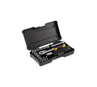 Coffret de douilles compact 1/4' STANLEY - Jeu de 37 pièces - STMT82672-0