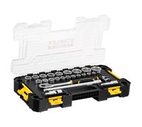 Stanley Coffret de Douilles STAKBOX L - FMMT98103-1 - 1/2" - Jeu de 26 Pièces Multicolore