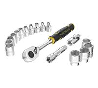 Stanley - COFFRET DE DOUILLES STAKBOX M - 3/8’’ - JEU DE 18 PCS - FATMAX - FMMT98102-0 Multicolore