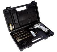 Stanley Coffret de marteaux-piqueurs pneumatiques 160173XS - Outil pneumatique - 4000 tr/min - Comprend 4 burins, 2 raccords rapides ARO et 1 additif pour huile - Argent