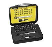 Stanley - COFFRET D'EMBOUTS DE VISSAGE 1/4" 25MM + MINI-CLIQUET - JEU DE 32PCS - GAMME PRO - 1-13-905