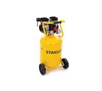 Stanley Compresseur, 50 litres, 8 bar, sans huile, silencieux, modèle vertical, 1 ch, 150 l/min débit d’air, portable, noir jaune,