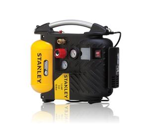 Stanley Compresseur DN200/10/5 - Compresseur à Air 10 Bar - 5L - 180L/Min - Compresseur à Air Portatif avec Poignée et Sangle de Transport - Jaune