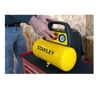 Stanley Compresseur Horizontal Coaxial 6 L 1,5 HP avec Tuyau et Soufflette