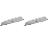 STANLEY Couteau utilitaire à lame fixe, fonte, rangement de lame dans le manche, 0-10-299 (Lot de 2)