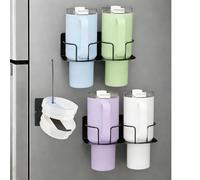 Stanley Cup Lot de 2 porte-bouteilles magnétiques pour 4 gobelets avec crochets, organisateur pour ranger des gobelets et accessoires Stanley de 30 et 40 oz dans le réfrigérateur et les surfaces en