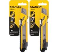 Stanley - CUTTER 18MM STANDARD - STHT10266-0 Jaune (Lot de 2)