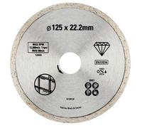 Stanley Disque diamant à bord continu pour carrelage 125x22.2 STA38007-XJ