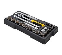 Stanley Douille Metric 1/2 Pouce 12 Points Module 23 Pièces Chrome STA174726