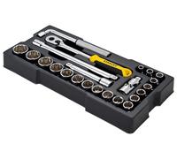 Stanley Douille Metric 1/2 Pouce 12 Points Module 23 Pièces Chrome STA174726