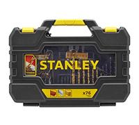 Stanley Ensemble de 76 pièces d'embouts accessoires pour perçage et vissage, noir/jaune - Sta88544-Xj