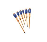 Stanley Expert Jeu de 6 tournevis isolés E160911 1000 V EN 60900 Fente/Pozidriv Rouge